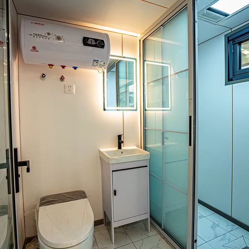 Baño completo cápsula Apple con calentador y ducha