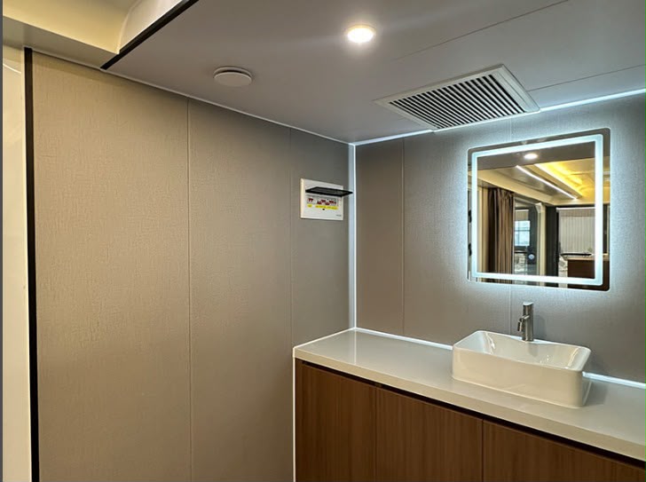 Lavamanos con espejo LED